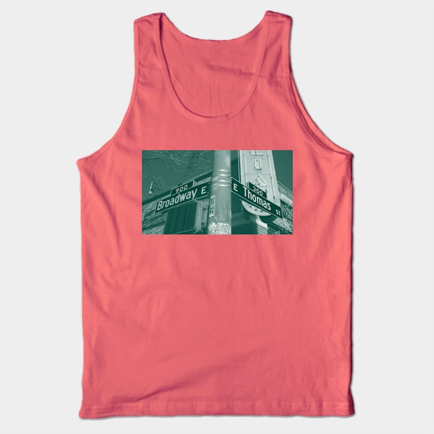 Broadway & Thomas Street, Capitol Hill, Seattle, Washington by Mistah Wilson Tank Top by MistahWilson